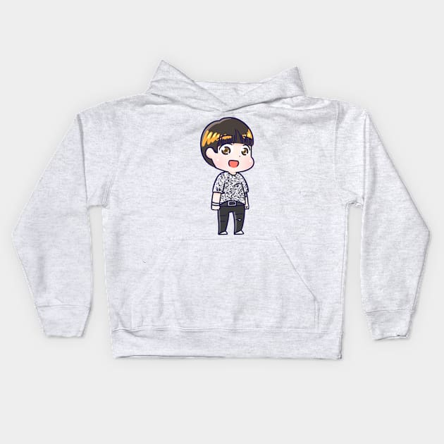 Park Jimin Fake Love Kids Hoodie by Oricca